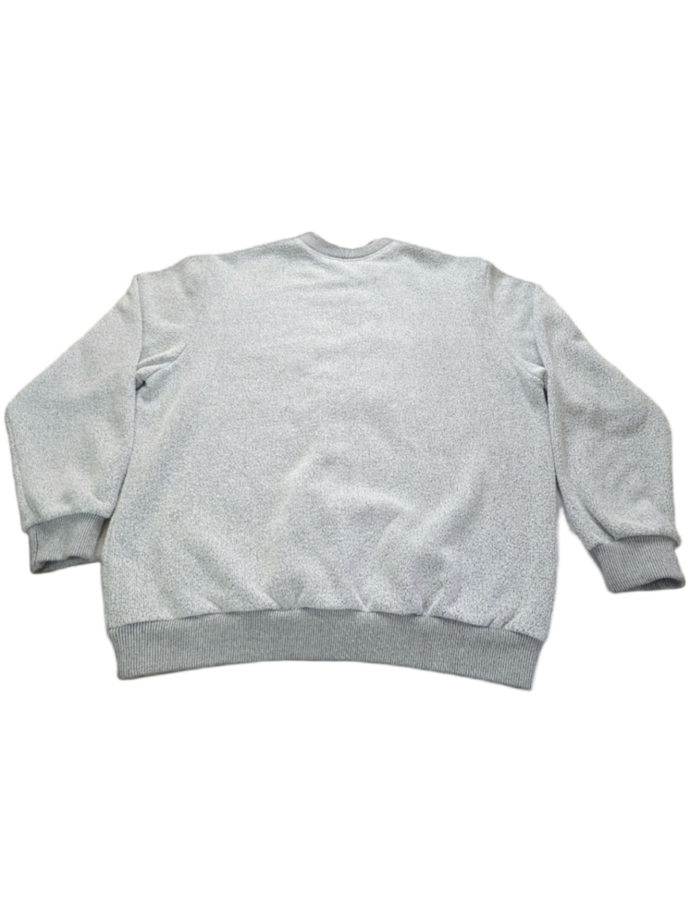 Vntg 90s BonWorth Apple Embroidered Sweatshirt Women XL Gray Cottagecore Grandma - Picture 2 of 6